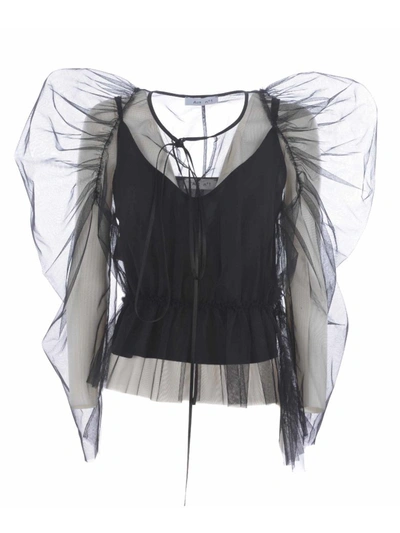 Act N1 Act N ° 1 Sweater In Black Tulle. In Nero