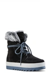 Cougar Vanetta Polar Plush Suede Winter Booties In Black Leather