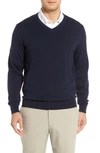 Cutter & Buck Cutter And Buck Men's Big And Tall Lakemont V-neck Sweater In Navy