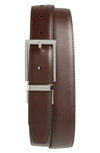 Nordstrom Men's Shop Shop Newman Reversible Leather Belt In Black/ Brown