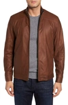 Remy Leather Leather Jacket In Dakota/ Cocoa