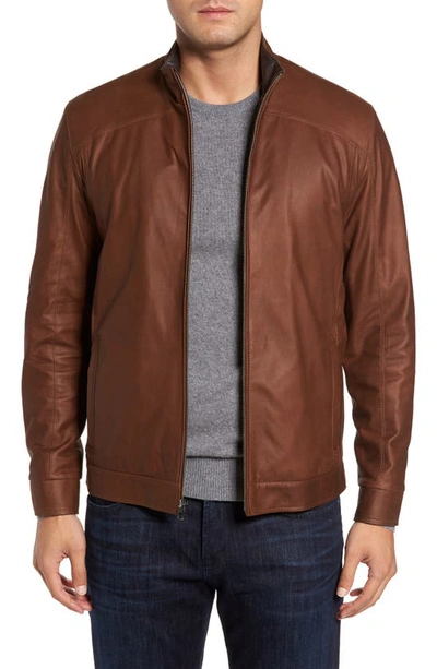 Remy Leather Leather Jacket In Dakota/ Cocoa