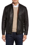 Remy Leather Leather Jacket In Peat/timber