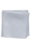 Nordstrom Men's Shop King Twill Silk Pocket Square In Silver