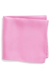 Nordstrom Men's Shop King Twill Silk Pocket Square In Pink