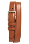 Torino Aniline Leather Belt In Tan