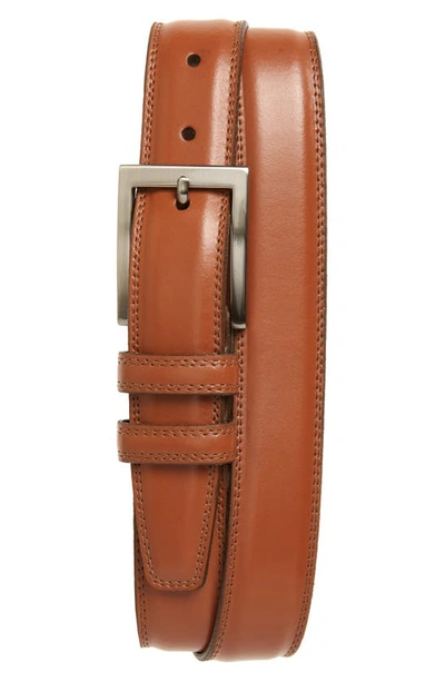 Torino Aniline Leather Belt In Tan