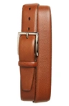 Torino Calfskin Leather Belt In Brandy