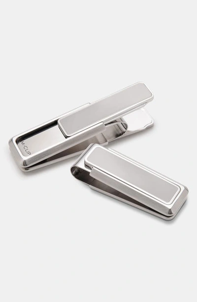 M-clipr M-clip Polished Border Money Clip In Silver