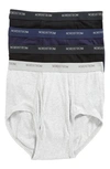 Nordstrom Men's Shop 4-pack Supima® Cotton Briefs In Black/ Navy/ Grey