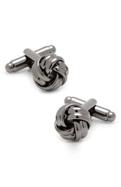 Ox & Bull Trading Co. Ox And Bull Trading Co. Knot Cuff Links In Black