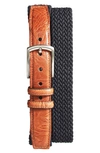 Torino Braided Stretch Cotton Belt In Black