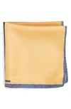 Nordstrom Men's Shop Panel Silk Pocket Square In Yellow