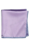 Nordstrom Men's Shop Panel Silk Pocket Square In Purple