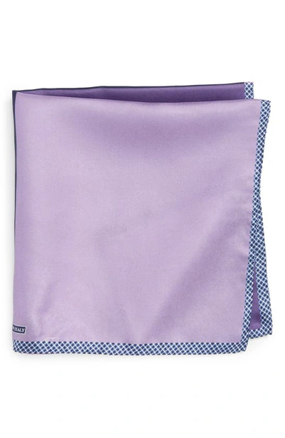 Nordstrom Men's Shop Panel Silk Pocket Square In Purple