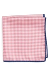 Nordstrom Men's Shop Panel Silk Pocket Square In Pink