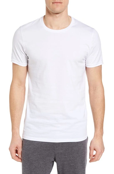 Nordstrom Men's Shop Nordstrom 4-pack Trim Fit Supima® Cotton Crewneck T-shirt In White