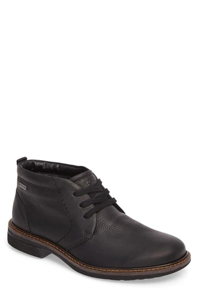 Ecco Turn Gore-tex® Waterproof Chukka Boot In Black Nubuck
