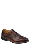 Sandro Moscoloni Murali Cap Toe Oxford In Brown Leather