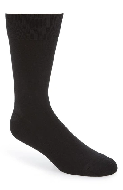 Nordstrom Men's Shop Cushion Foot Arch Support Socks In Black