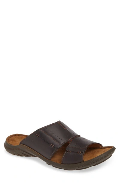 Josef Seibel 'logan 21' Slide Sandal In Moro Leather