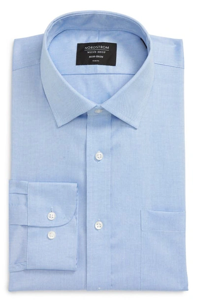 Nordstrom Men's Shop Nordstrom Trim Fit Non-iron Dress Shirt In Navy Armada  | ModeSens
