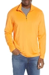 Cutter & Buck Pennant Classic Fit Half Zip Pullover In Orange Burst