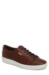 Ecco Soft Vii Lace-up Sneaker In Whisky Leather