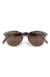 Sunski Avila 51mm Polarized Browline Sunglasses In Tortoise Amber