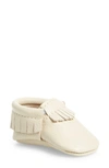 Freshly Picked Girls' Leather Bow Moccasins - Baby In Pink