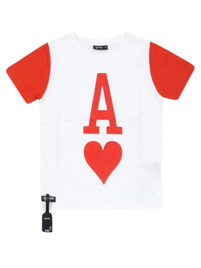 Yporqué Kids' Ace Short Sleeve T-shirt In Red/white
