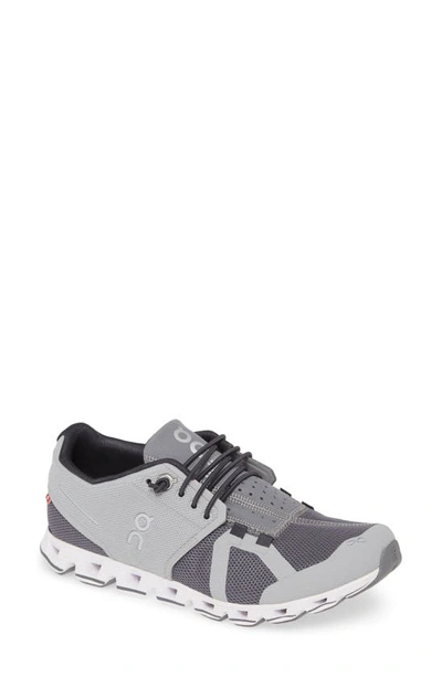 On Women's Cloud Low Top Running Sneakers In Slate/ Rock