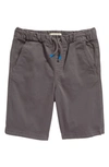 Tucker + Tate Kids' Essential Twill Shorts In Grey Castlerock