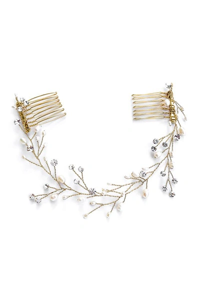 Brides And Hairpins Zylina Halo Comb In Gold