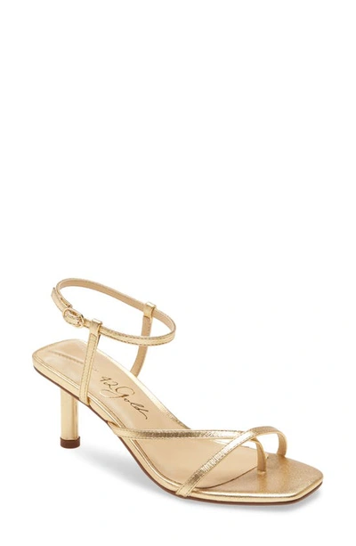42 Gold Logan Sandal In Gold Leather
