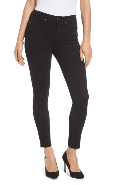 Good American Good Legs High Rise Crop Skinny Jeans In Black 001