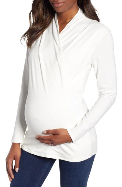 Angel Maternity Maternity/nursing Top In White