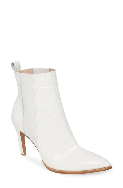 42 Gold Kensington Chelsea Boot In White Leather