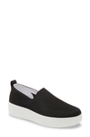 Traq By Alegria Qaravan Platform Slip-on Sneaker In Black Top Fabric