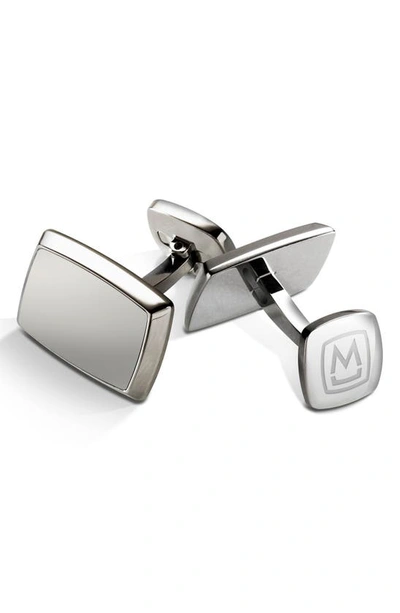 M-clipr M-clip Stainless Steel Cuff Links In Silver