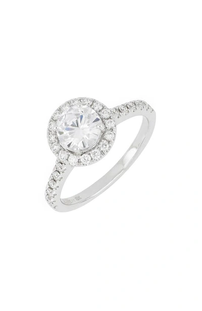 Bony Levy Pavé Diamond Halo Round Engagement Ring Setting In White Gold