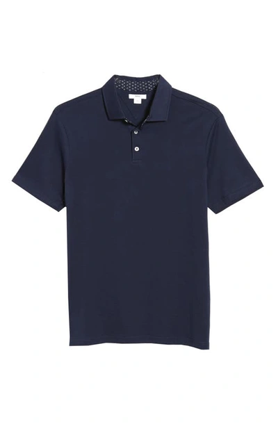 Brax Pepe Solid Cotton Polo In Ocean
