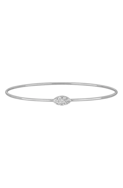 Bony Levy Diamond Station Bangle In White Gold/ Diamond