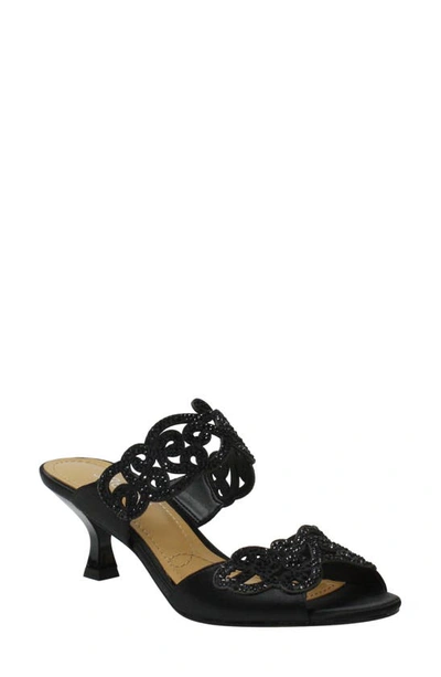 J. Reneé 'francie' Evening Sandal In Black Fabric