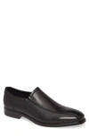 Ecco Queenstown Bike Toe Slip-on Leather Loafer In Black