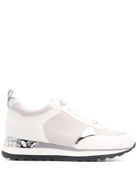 carvela crystal trainers