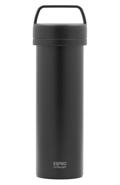 Espro P0 Ultralight Travel Coffee Press In Matte Black