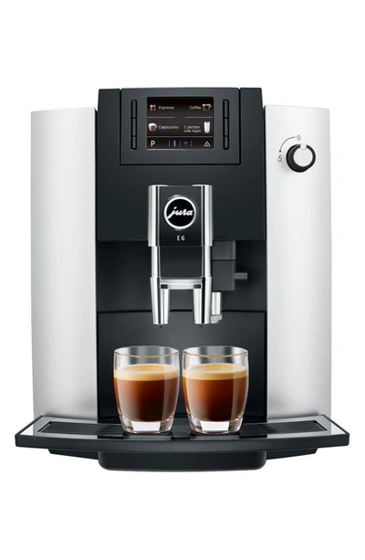 Jura E6 Automatic Coffee Machine In Platinum