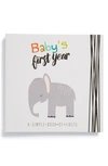 Lucy Darling 'baby's First Year' Memory Book In Grey