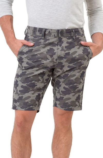 7 Diamonds Velocity Hybrid Shorts In Olive Camo